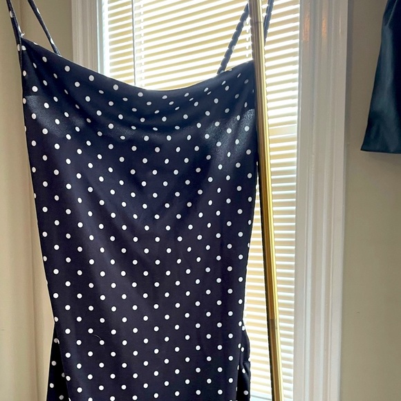 NWT PrettyLittleThing Polka Dot Side Bodycon Dress - Picture 5 of 7